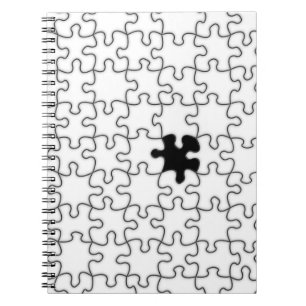 Das Vermisste Puzzlemuster Notizblock