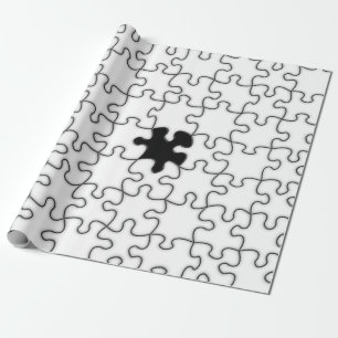 Das Vermisste Puzzleteil-Muster Geschenkpapier
