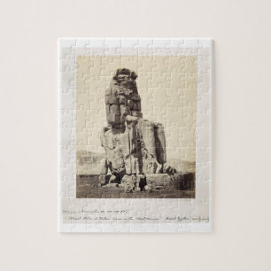 Das "vernehmbare Memnon", kolossale Statue von