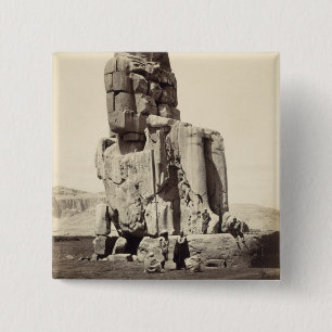 Das "vernehmbare Memnon", kolossale Statue von Button