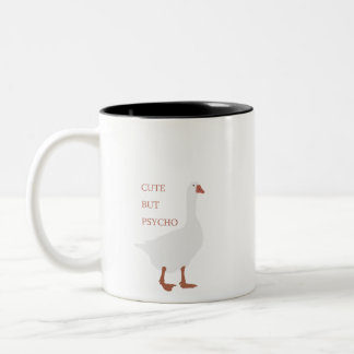 Das verrückte Gänse Zweifarbige Tasse