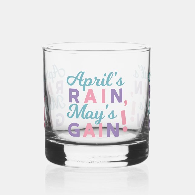 Das Versprechen des Frühlings - "Regen im April, M Whiskyglas (Links)