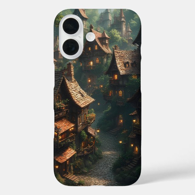 Das versteckte Hillside Village iPhone 16 Hülle (Rückseite)