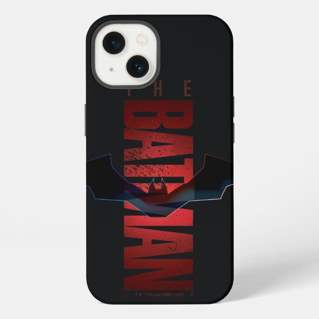 Das vertikale Batman-Logo iPhone Hülle (Rückseite)