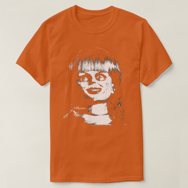 Das verworrene Annabelle Black & White-Foto T-Shirt (Design vorne)