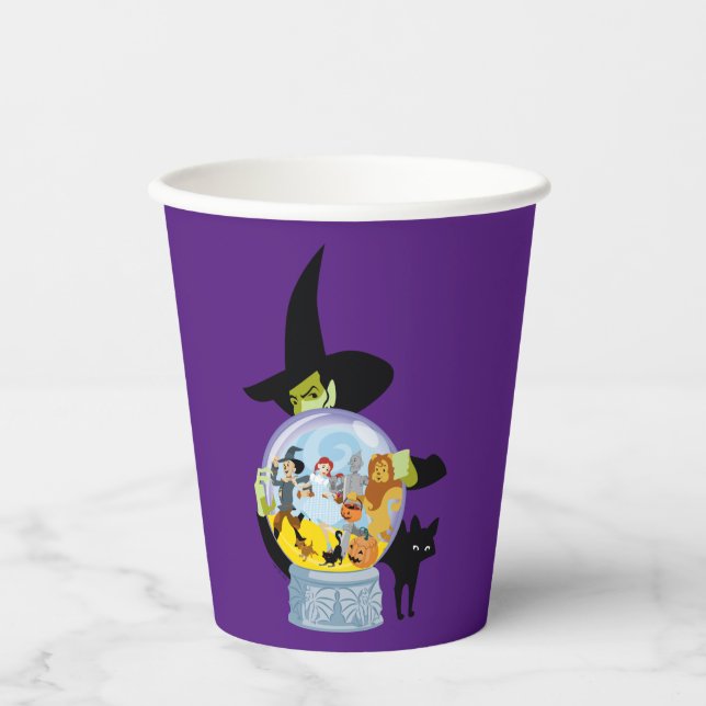 Das verworrene Hexenkristall-Halloween Pappbecher (Vorderseite)