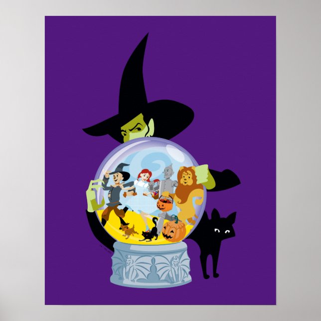 Das verworrene Hexenkristall-Halloween Poster (Vorne)