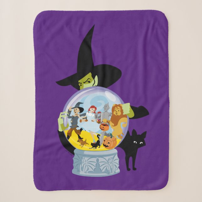 Das verworrene Hexenkristall-Halloween Sherpadecke (Vorderseite)