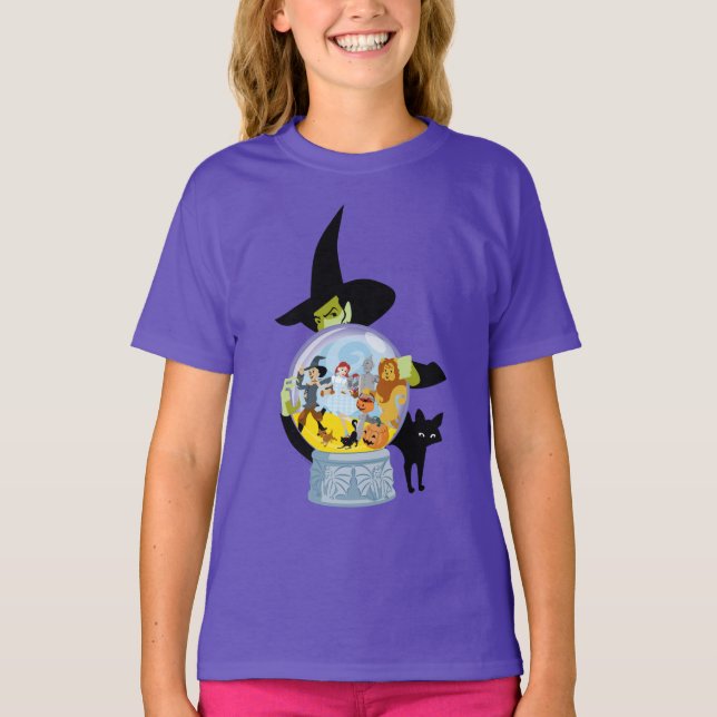 Das verworrene Hexenkristall-Halloween T-Shirt (Vorderseite)