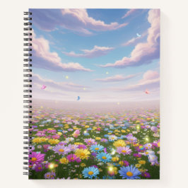 Das verzauberte Pastel Meadow-Notebook Notizbuch