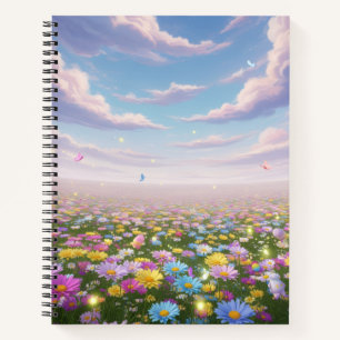 Das verzauberte Pastel Meadow-Notebook Notizbuch