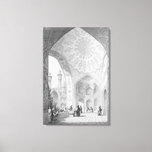 Das Vestibül des Haupteingangs des Medrese- Leinwanddruck