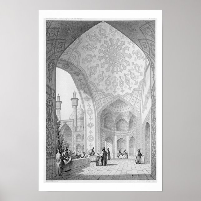 Das Vestibul des Haupteintritts der Medrese- Poster (Vorne)