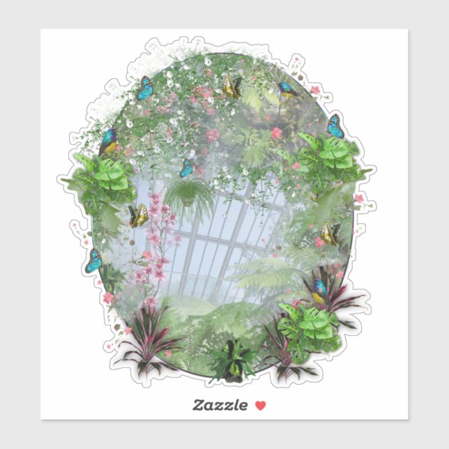 Das Victoria Greenhouse Aufkleber (Blatt)