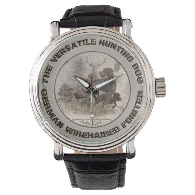 Das vielseitige Papier der Jagdhundebüge Armbanduhr (Vorderseite)
