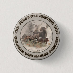 Das vielseitige Papier der Jagdhundebüge Button