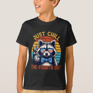 Das vierte Raccoon am 4. Juli Vintag T-Shirt