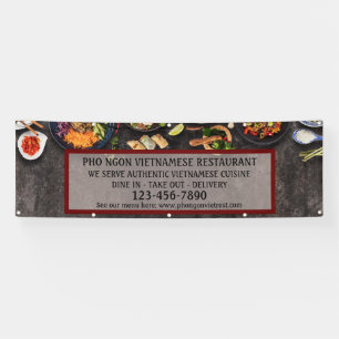 Das vietnamesische Restaurant "Large Wall" Banner