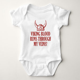 Das Viking des Blutes fließt durch meine Venen Baby Strampler