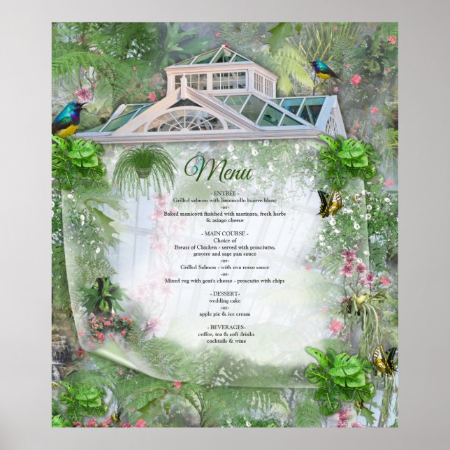 Das Viktorianische Greenhouse Poster (Vorne)