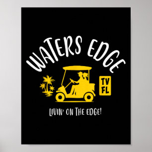 Das Village Edge TV Fl Golf Cart Design Poster