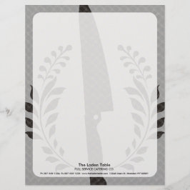 Das Vintage Messer des Art-Koch, das Briefbogen