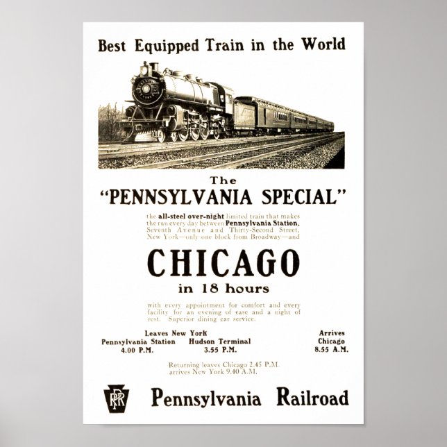 Das Vintage Pennsylvania-Sonderposter Poster (Vorne)