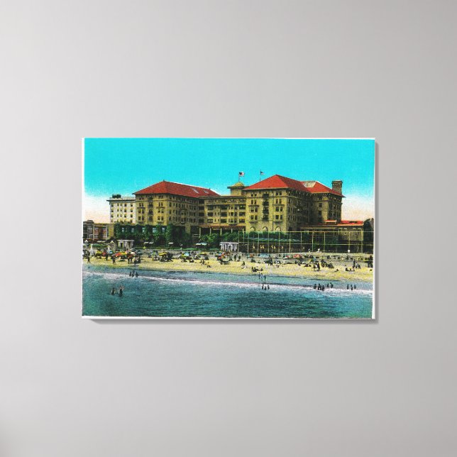 Das Virginia Hotel, Long Beach, Kalifornien Leinwanddruck (Vorderseite)