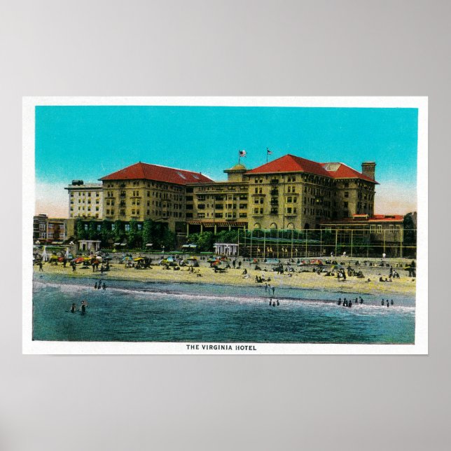 Das Virginia Hotel, Long Beach, Kalifornien Poster (Vorne)
