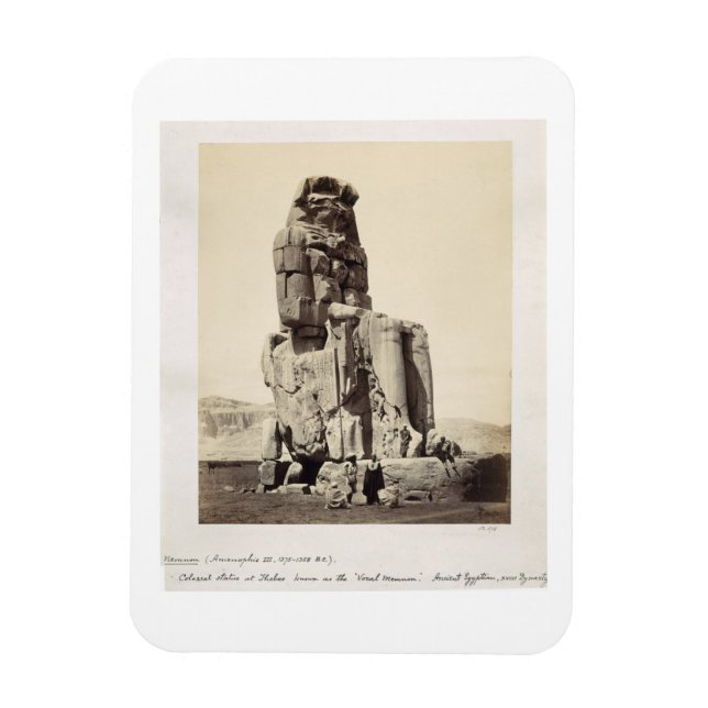 Das "Vocal Memnon", Kolossalstatue von Amenhotep I Magnet (Vertikal)