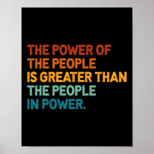 Das Volk des Powers ist größer als die Menschen in Poster