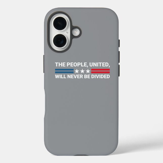 Das Volk, geeint, wird nie geteilt werden - Einhei iPhone 16 Hülle (Rückseite)