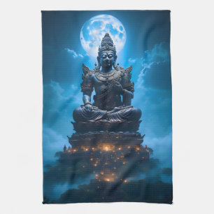 Das volle Mondlicht des Buddha Geschirrtuch