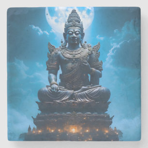 Das Vollmondlicht des Buddha Steinuntersetzer