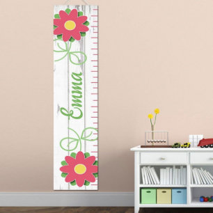 Das Wachstums-Diagramme des Kindes - warme Blumen