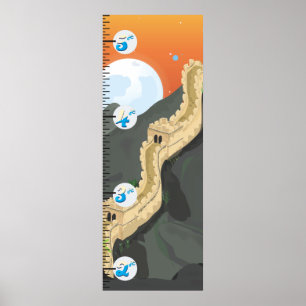 Das Wachstumsdiagramm der Chinesischen Mauer Poster
