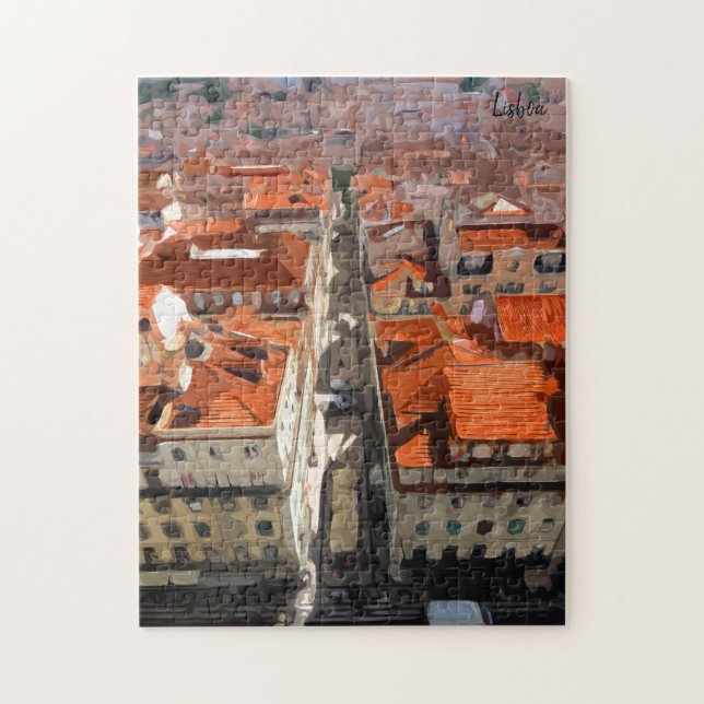 Das wahre Portugal - Gemälde von Lissabon (Vertikal)