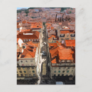 Das wahre Portugal - Lissabon Vintage Travel Postc Postkarte
