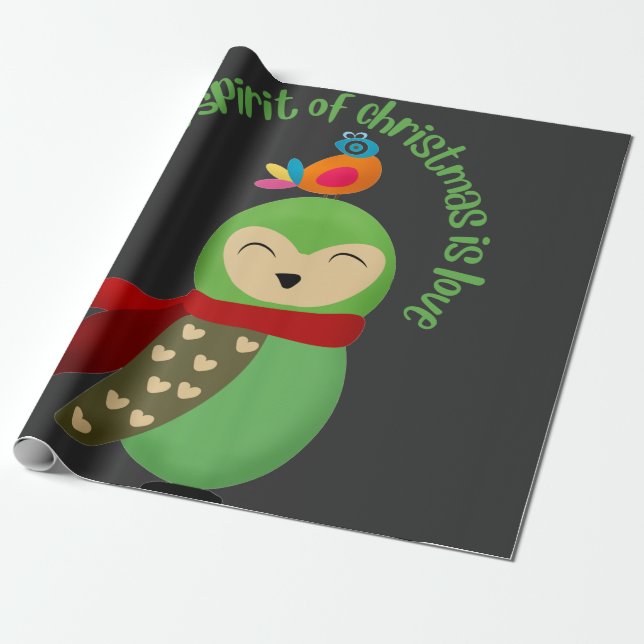 DAS WAHRE SPIRIT DER CHRISTMAS IST DIE LIEBE GESCHENKPAPIER (Ungerollt)