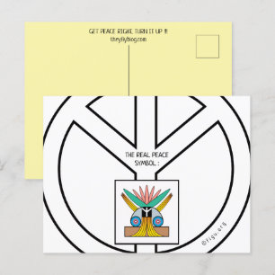 Das wahre Symbol des Friedens Postkarte