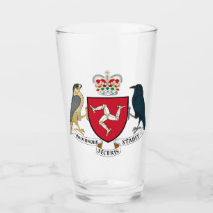 Das Wappen der Isle of Man Glas