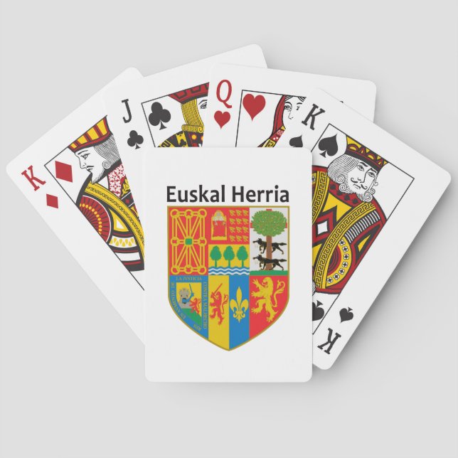 Das Wappen des Baskenlands (Euskal Herria), Spielkarten (Rückseite)
