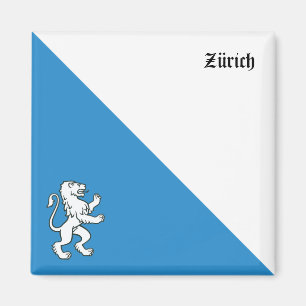 Das Wappen vom Kanton Zürich Magnet