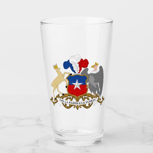 Das Wappen von Chile Glass Glas (Vorderseite)