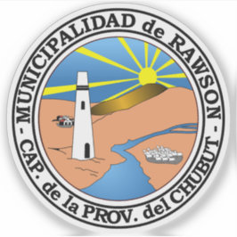 Das Wappen von Rawson, Argentinien Aufkleber