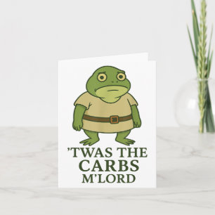 Das war das Carbs Mlord Funny Frosch Meme Mittelal Karte