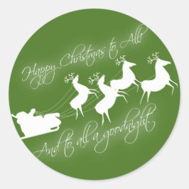 "Das war die Nacht vor Weihnachten"-Aufkleber Runder Aufkleber