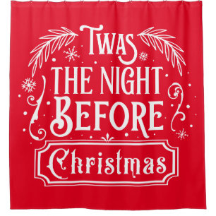Das war die Nacht vor Weihnachten Duschvorhang