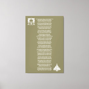 Das war die Night Before Christmas Gedicht Leinwan Leinwanddruck