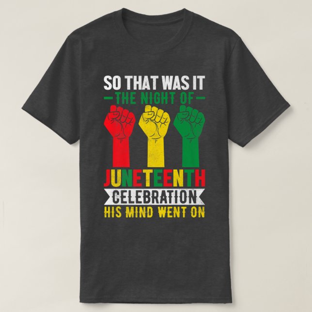 Das war es also, die Nacht des 18. Juni-Freeischen T-Shirt (Design vorne)